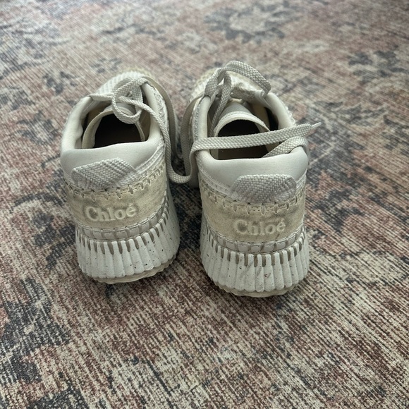 Chloe white and beige nama sneaker - Picture 3 of 7